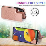 Custodia portafoglio PU TPU con mandala per Samsung Galaxy A90