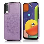 Custodia portafoglio PU TPU con mandala per Samsung Galaxy A90