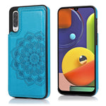 Custodia portafoglio PU TPU con mandala per Samsung Galaxy A90