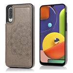Custodia portafoglio PU TPU con mandala per Samsung Galaxy A90