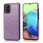 Custodia portafoglio PU TPU con mandala per Samsung Galaxy A90