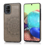 Custodia portafoglio PU TPU con mandala per Samsung Galaxy A90