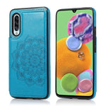 Custodia portafoglio PU TPU con mandala per Samsung Galaxy A90