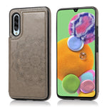 Custodia portafoglio PU TPU con mandala per Samsung Galaxy A90