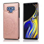 Custodia portafoglio PU TPU con mandala per Samsung Galaxy A90