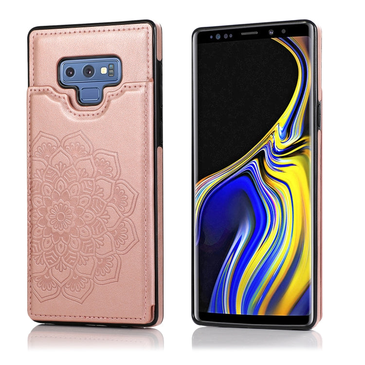 Custodia portafoglio PU TPU con mandala per Samsung Galaxy A90