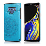 Custodia portafoglio PU TPU con mandala per Samsung Galaxy A90