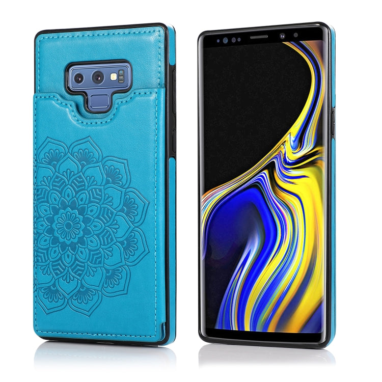 Custodia portafoglio PU TPU con mandala per Samsung Galaxy A90