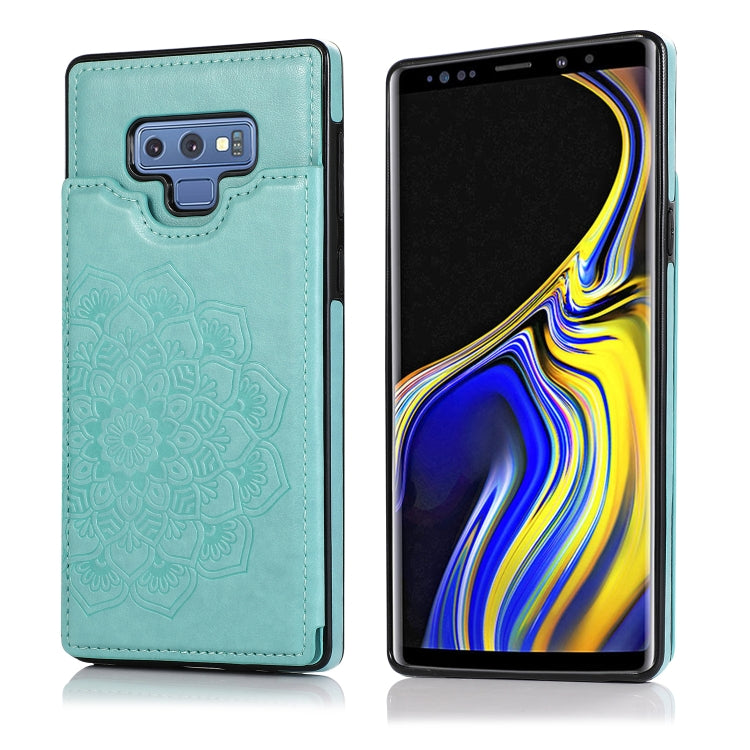 Custodia portafoglio PU TPU con mandala per Samsung Galaxy A90
