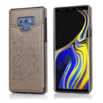 Custodia portafoglio PU TPU con mandala per Samsung Galaxy A90