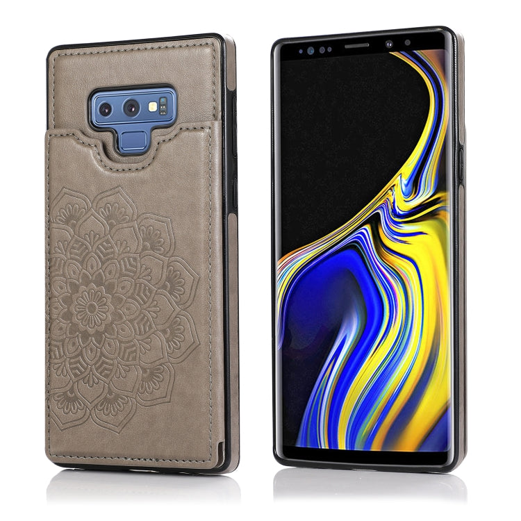 Custodia portafoglio PU TPU con mandala per Samsung Galaxy A90