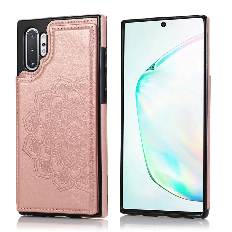 Custodia portafoglio PU TPU Mandala per Samsung Galaxy Note10+