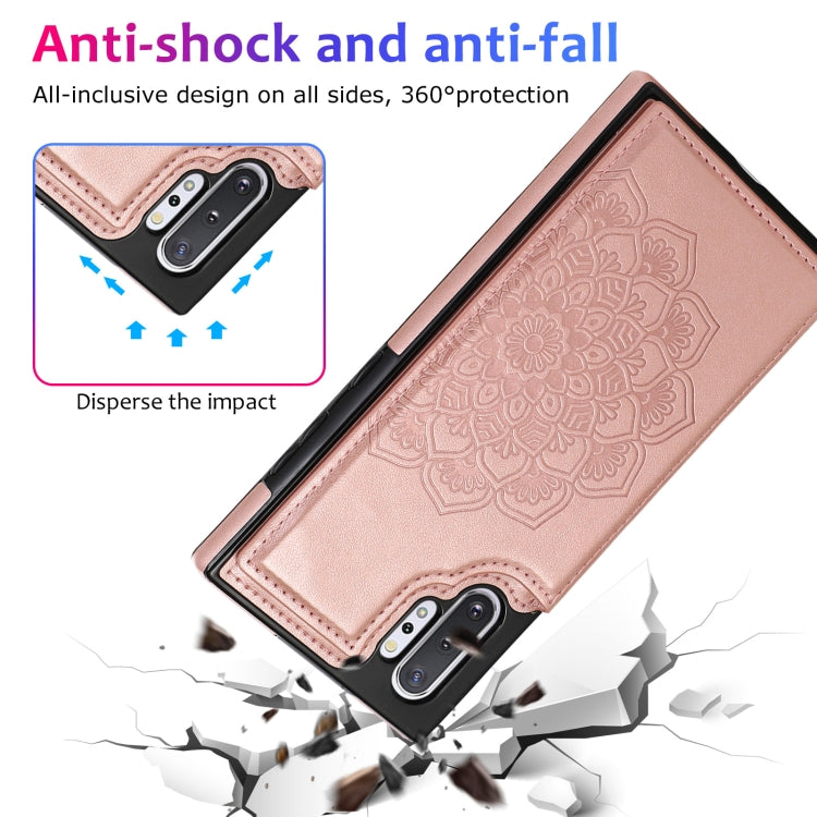 Custodia portafoglio PU TPU Mandala per Samsung Galaxy Note10+