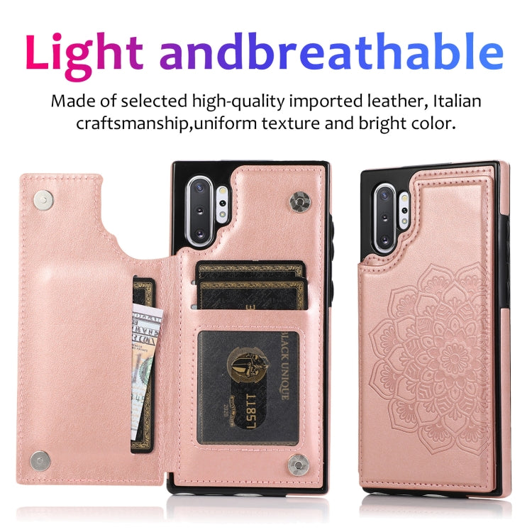 Custodia portafoglio PU TPU Mandala per Samsung Galaxy Note10+