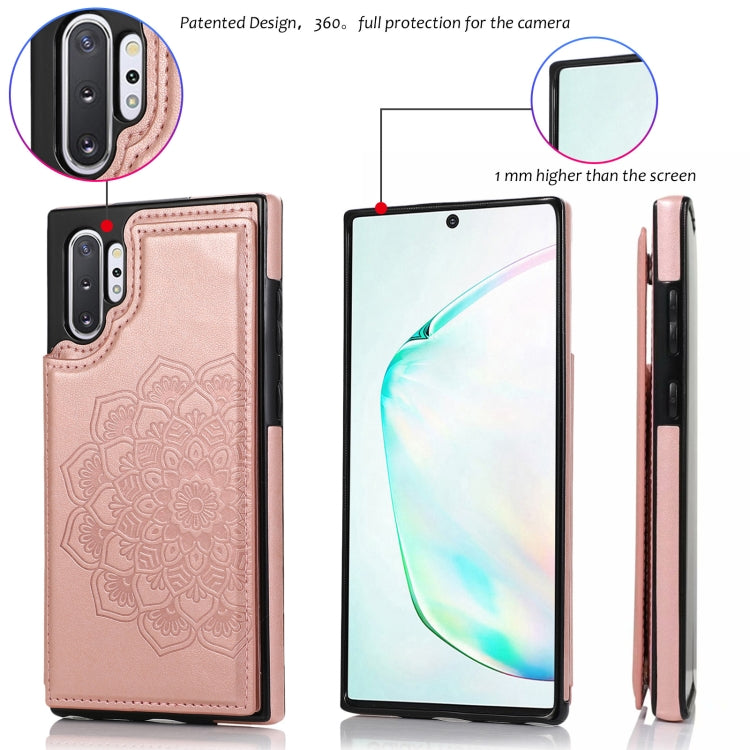 Custodia portafoglio PU TPU Mandala per Samsung Galaxy Note10+