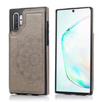 Custodia portafoglio PU TPU Mandala per Samsung Galaxy Note10+