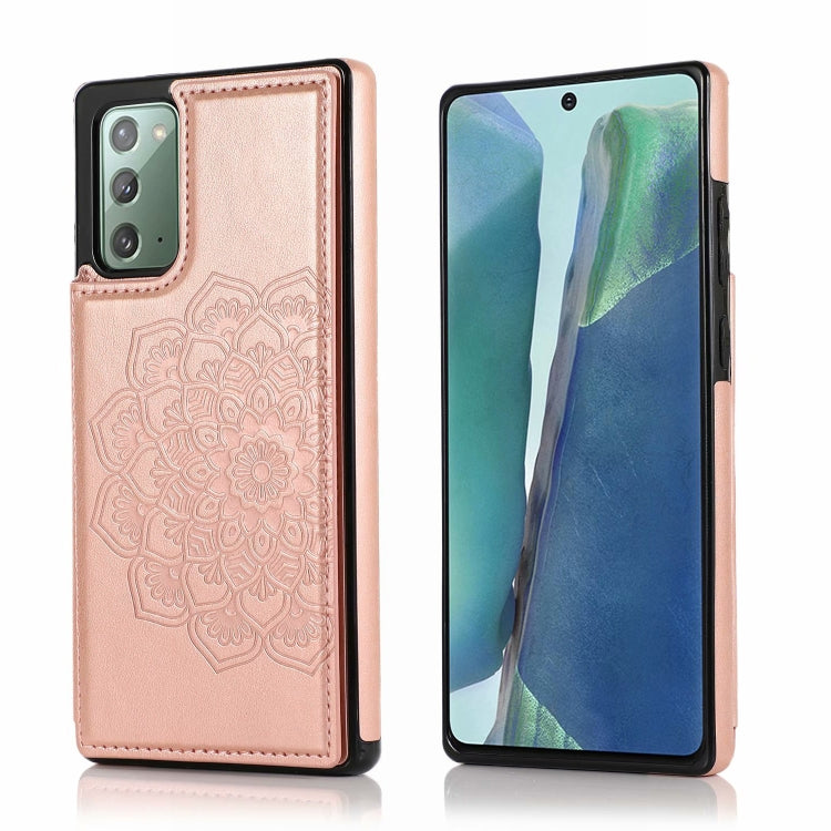 Custodia portafoglio PU TPU Mandala per Samsung Galaxy Note10+