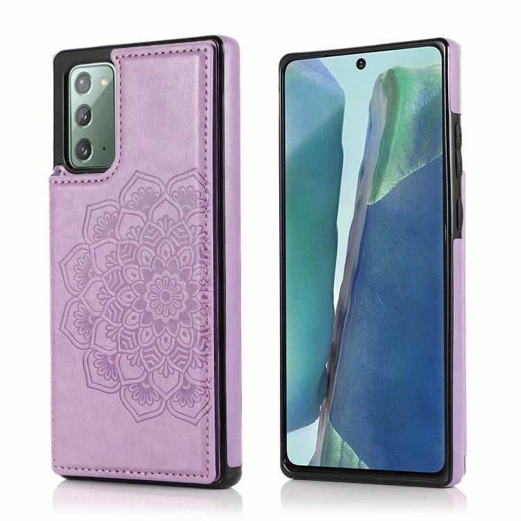 Custodia portafoglio PU TPU Mandala per Samsung Galaxy Note10+
