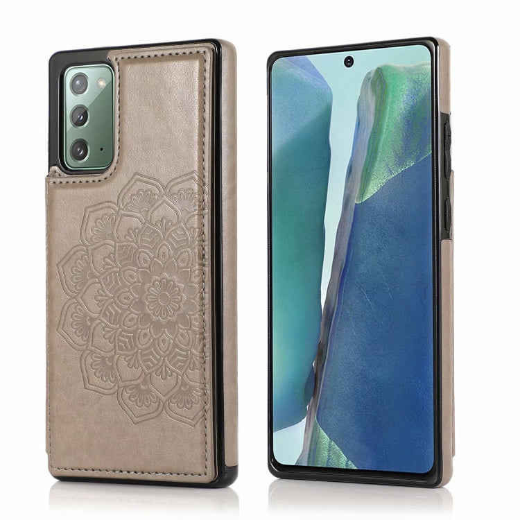 Custodia portafoglio PU TPU Mandala per Samsung Galaxy Note10+