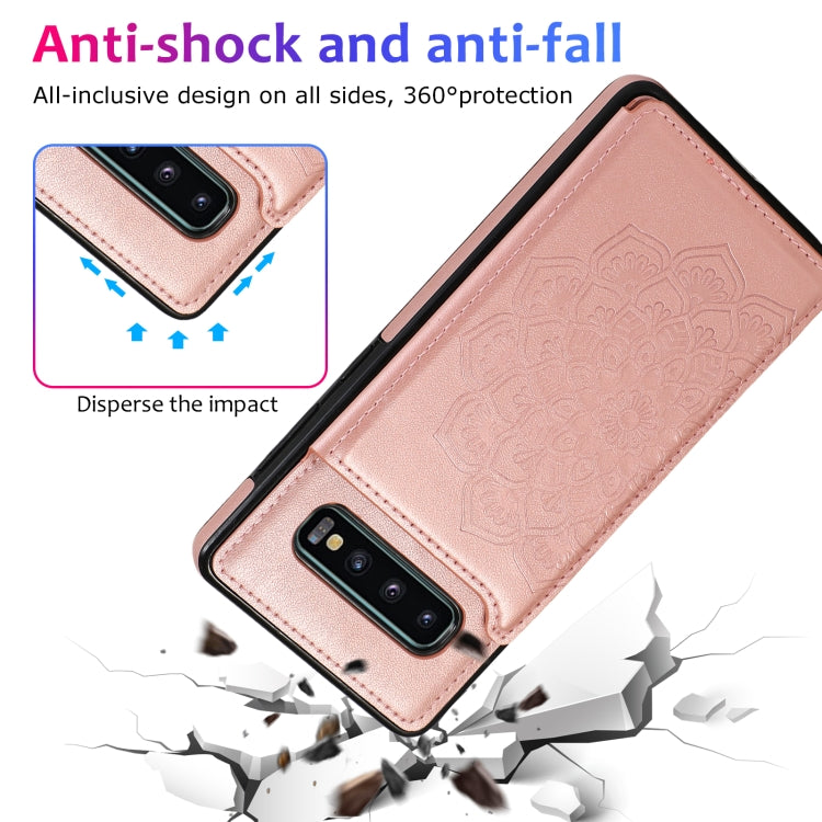 Custodia portafoglio PU TPU con slot carte Galaxy S10+