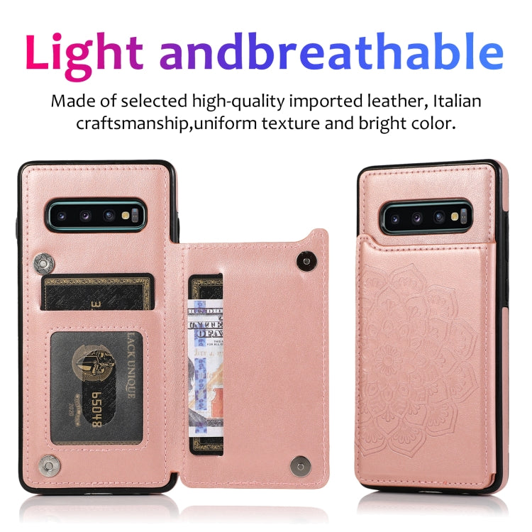 Custodia portafoglio PU TPU con slot carte Galaxy S10+