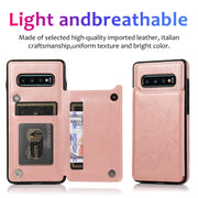 Custodia portafoglio PU TPU con slot carte per Galaxy S10+