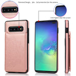 Custodia portafoglio PU TPU con slot carte Galaxy S10+