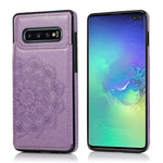 Custodia portafoglio PU TPU con slot carte Galaxy S10+