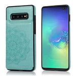 Custodia portafoglio PU TPU con slot carte Galaxy S10+