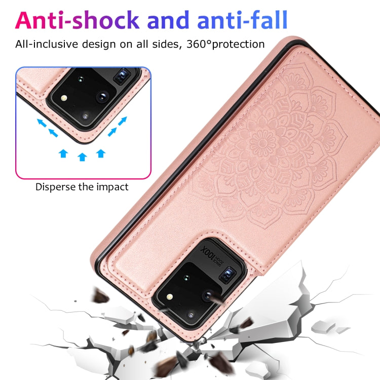 Custodia portafoglio PU TPU Mandala per Galaxy S20 Ultra