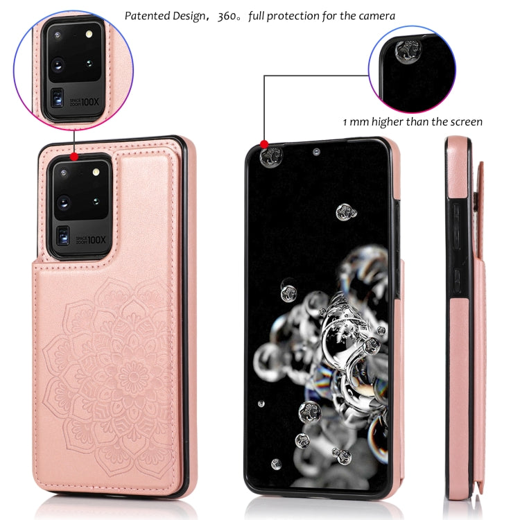Custodia portafoglio PU TPU Mandala per Galaxy S20 Ultra