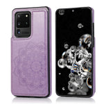 Custodia portafoglio PU TPU Mandala per Galaxy S20 Ultra