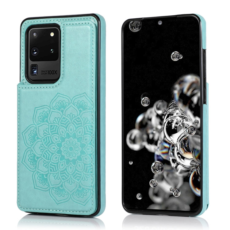 Custodia portafoglio PU TPU Mandala per Galaxy S20 Ultra