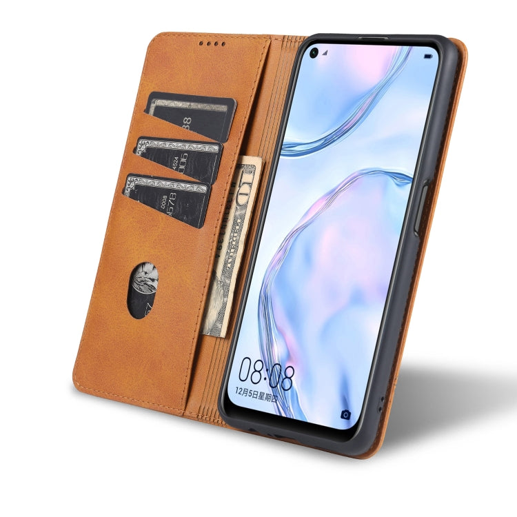 AZNS Custodia in pelle a vibrazione orizzontale con struttura in vitello magnetico con slot per carte, supporto e portafoglio, For OPPO K7x / Realme V5 5G, For Huawei Enjoy 20 Plus 5G, For Huawei Enjoy 20 Pro / Enjoy Z 5G, For Huawei Honor 9A