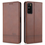 AZNS Custodia in pelle a vibrazione orizzontale con struttura in vitello magnetico con slot per carte, supporto e portafoglio, For OPPO K7x / Realme V5 5G, For Huawei Enjoy 20 Plus 5G, For Huawei Enjoy 20 Pro / Enjoy Z 5G, For Huawei Honor 9A