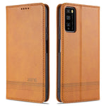 AZNS Custodia in pelle a vibrazione orizzontale con struttura in vitello magnetico con slot per carte, supporto e portafoglio, For OPPO K7x / Realme V5 5G, For Huawei Enjoy 20 Plus 5G, For Huawei Enjoy 20 Pro / Enjoy Z 5G, For Huawei Honor 9A