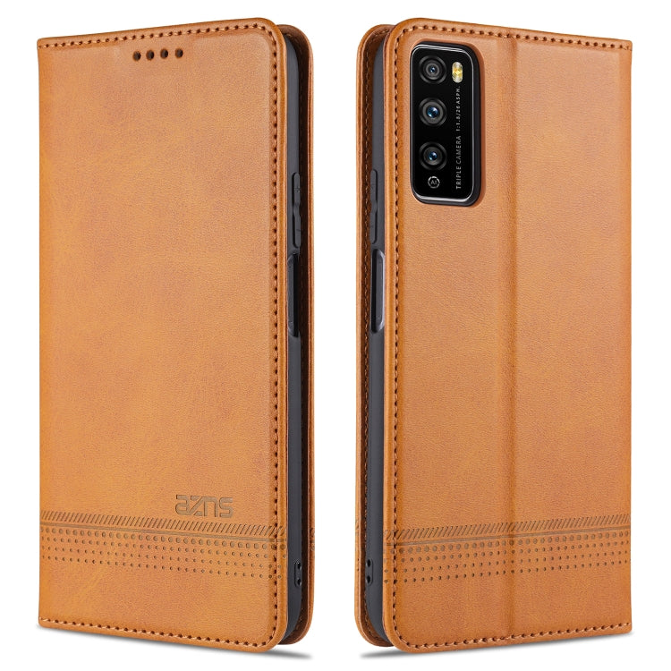 AZNS Custodia in pelle a vibrazione orizzontale con struttura in vitello magnetico con slot per carte, supporto e portafoglio, For OPPO K7x / Realme V5 5G, For Huawei Enjoy 20 Plus 5G, For Huawei Enjoy 20 Pro / Enjoy Z 5G, For Huawei Honor 9A