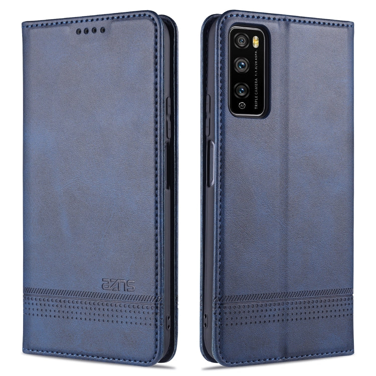 AZNS Custodia in pelle a vibrazione orizzontale con struttura in vitello magnetico con slot per carte, supporto e portafoglio, For OPPO K7x / Realme V5 5G, For Huawei Enjoy 20 Plus 5G, For Huawei Enjoy 20 Pro / Enjoy Z 5G, For Huawei Honor 9A