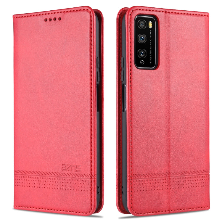AZNS Custodia in pelle a vibrazione orizzontale con struttura in vitello magnetico con slot per carte, supporto e portafoglio, For OPPO K7x / Realme V5 5G, For Huawei Enjoy 20 Plus 5G, For Huawei Enjoy 20 Pro / Enjoy Z 5G, For Huawei Honor 9A