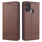 AZNS Custodia in pelle a vibrazione orizzontale con struttura in vitello magnetico con slot per carte, supporto e portafoglio, For OPPO K7x / Realme V5 5G, For Huawei Enjoy 20 Plus 5G, For Huawei Enjoy 20 Pro / Enjoy Z 5G, For Huawei Honor 9A