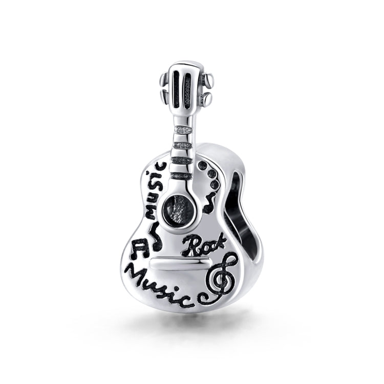 Accessori per collana braccialetto fai-da-te con perline semplici per chitarra in argento sterling S925, Guitar