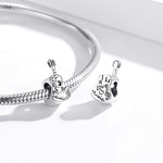 Accessori per collana braccialetto fai-da-te con perline semplici per chitarra in argento sterling S925, Guitar