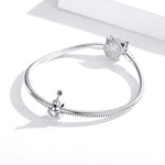 Accessori per collana braccialetto fai-da-te con perline semplici per chitarra in argento sterling S925, Guitar