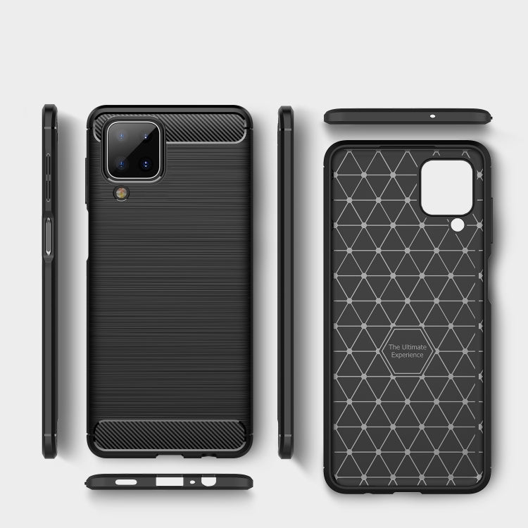 Custodia TPU effetto fibra di carbonio per Samsung Galaxy A12