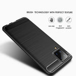 Custodia TPU effetto fibra di carbonio per Samsung Galaxy A12
