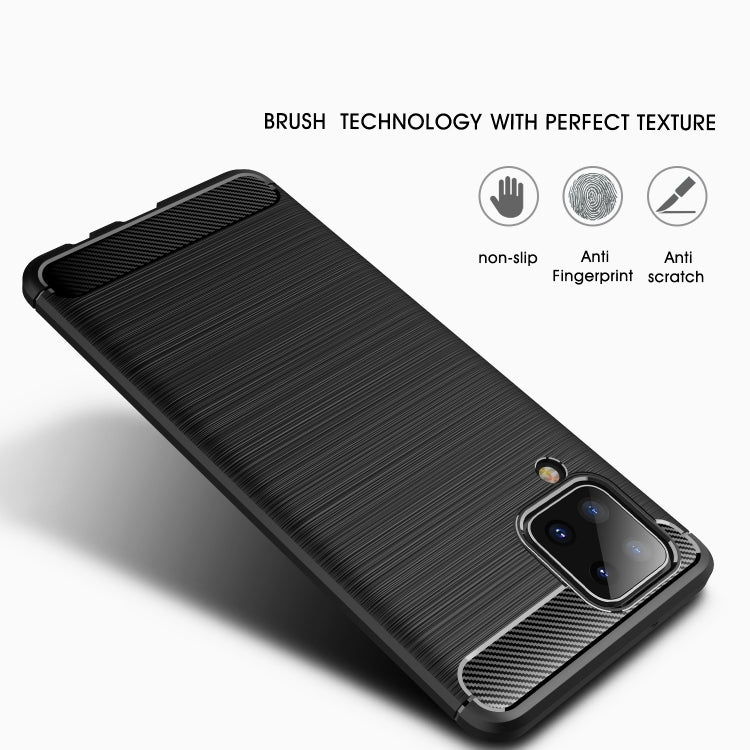 Custodia TPU effetto fibra di carbonio per Samsung Galaxy A12