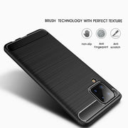Custodia TPU fibra di carbonio per Samsung Galaxy A12