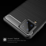 Custodia TPU effetto fibra di carbonio per Samsung Galaxy A12