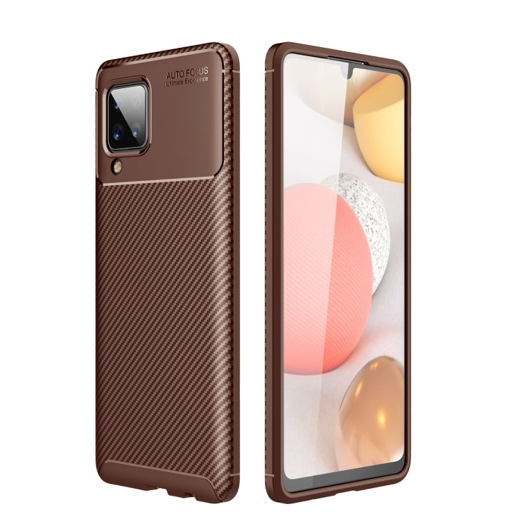 Custodia TPU con trama fibra di carbonio per Samsung Galaxy A12