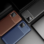 Custodia TPU con trama fibra di carbonio per Samsung Galaxy A12